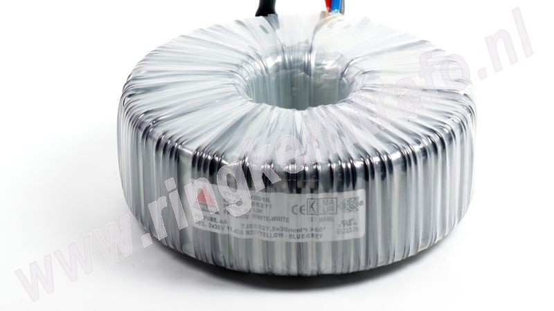 Ringkerntrafo V8018: 230V / 2x35V 800VA