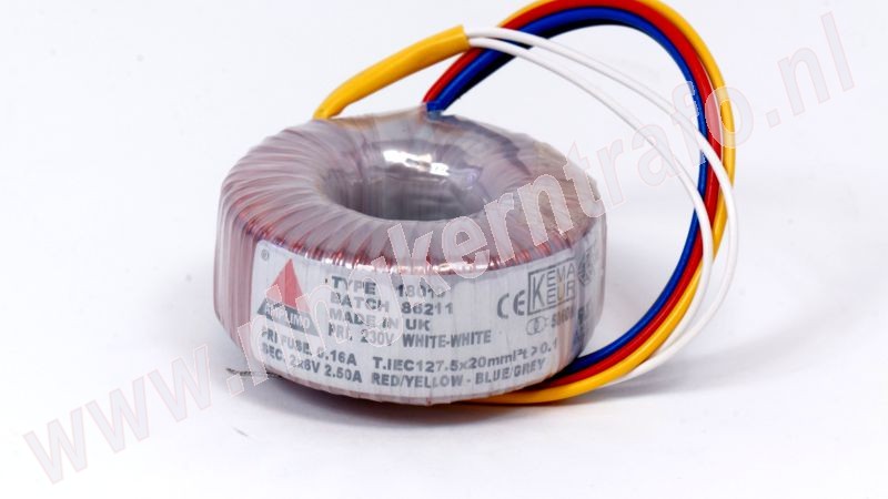 Ringkerntrafo 18010: 230V / 2x6V 30VA
