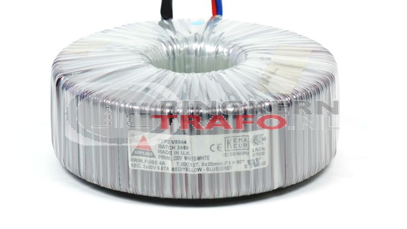Ringkerntrafo V8044: 230V / 2x60V 800VA