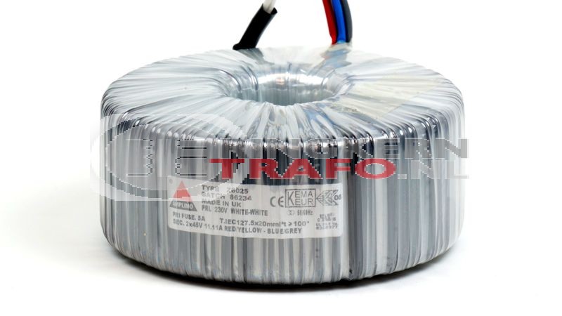Ringkerntrafo Z8025: 230V / 2x45V 1000VA