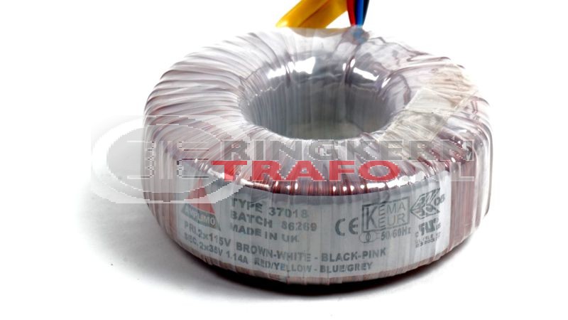 Ringkerntrafo 37018: 2x115V / 2x35V 80VA