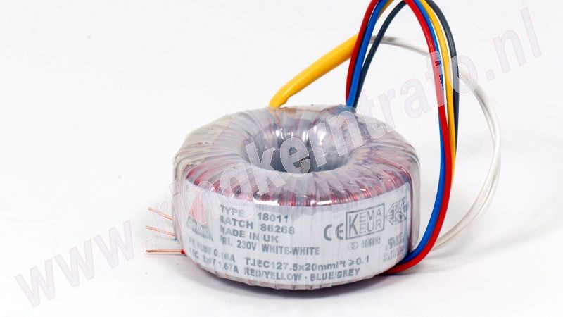 Ringkerntrafo 18011: 230V / 2x9V 30VA