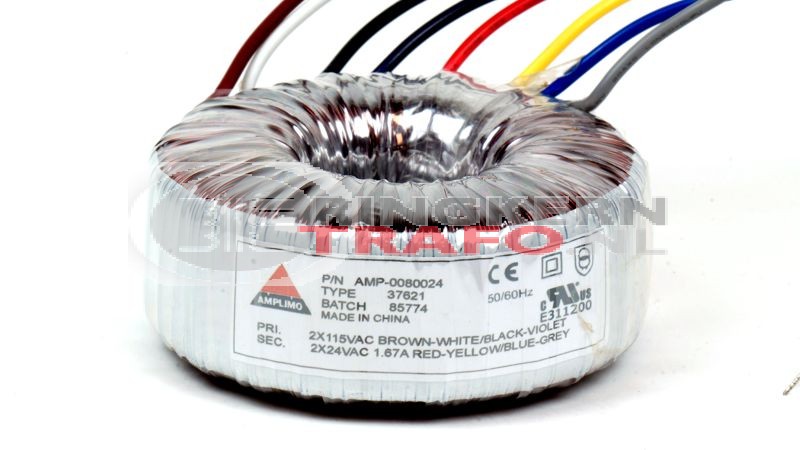 Ringkerntrafo 37621: 2x115V / 2x24V 80VA