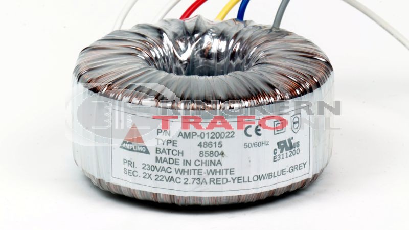 Ringkerntrafo 48615: 230V / 2x22V 80VA