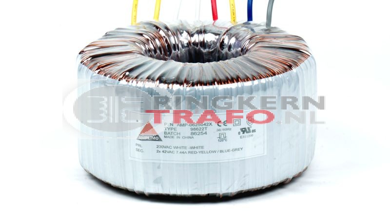 Ringkerntrafo 98622: 230V / 2x42V 625VA