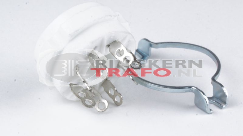 OCTAL buisvoet, chassis montage, keramisch