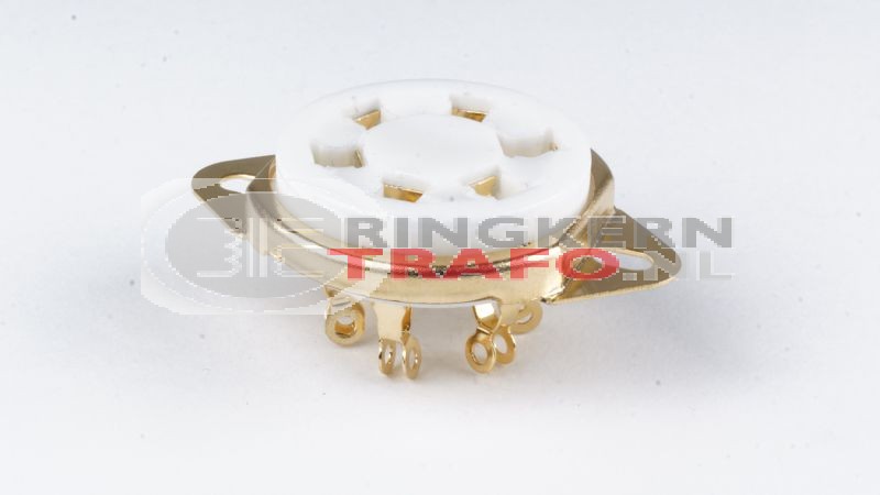 UX6, American 6 pin, keramisch, VERGULD