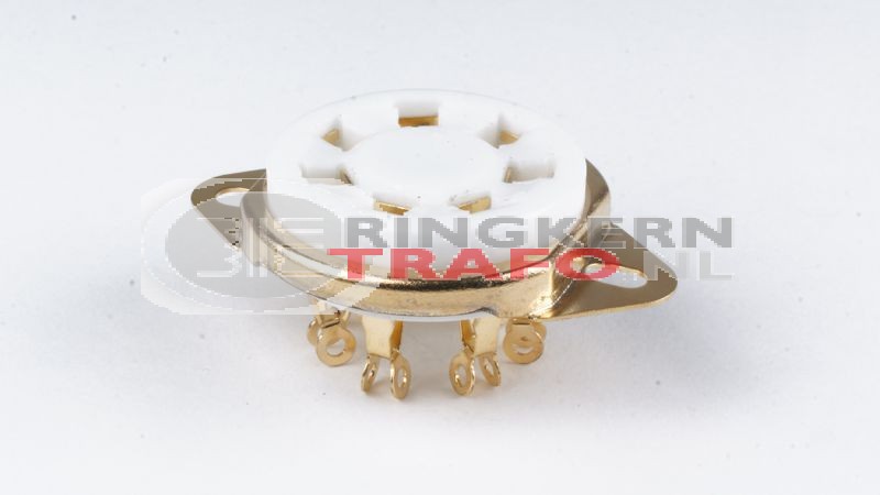 UX7, American 7 pin, keramisch, VERGULD