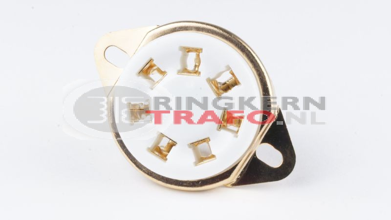 UX7, American 7 pin, keramisch, VERGULD