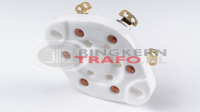 UX6, American 6 pin, keramisch, VERGULD