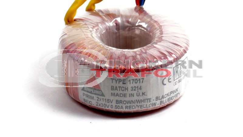 Ringkerntrafo 17017: 2x115V / 2x30V 30VA