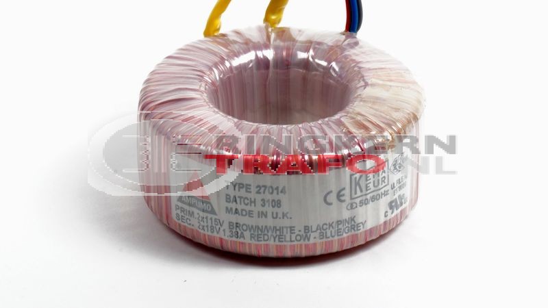 Ringkerntrafo 27014: 2x115V / 2x15V 50VA