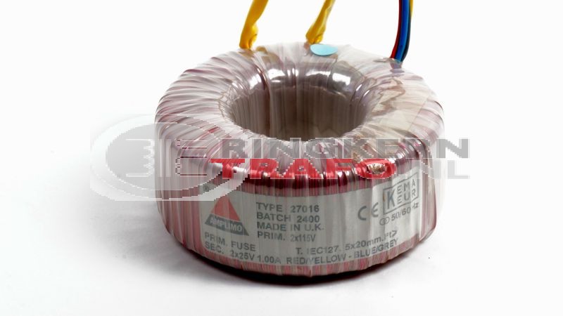 Ringkerntrafo 27016: 2x115V / 2x25V 50VA