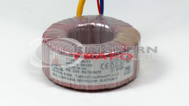 Ringkerntrafo 28017: 230V / 2x30V 50VA