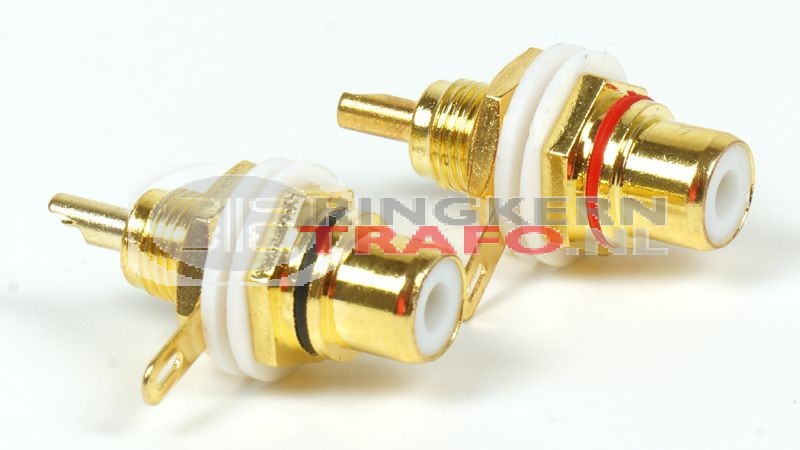 Cinch, tulp, RCA connectoren (PAAR)