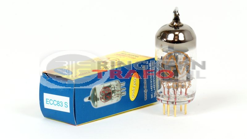 JJ 12AX7 - ECC83 GOLDPIN dubbeltriode