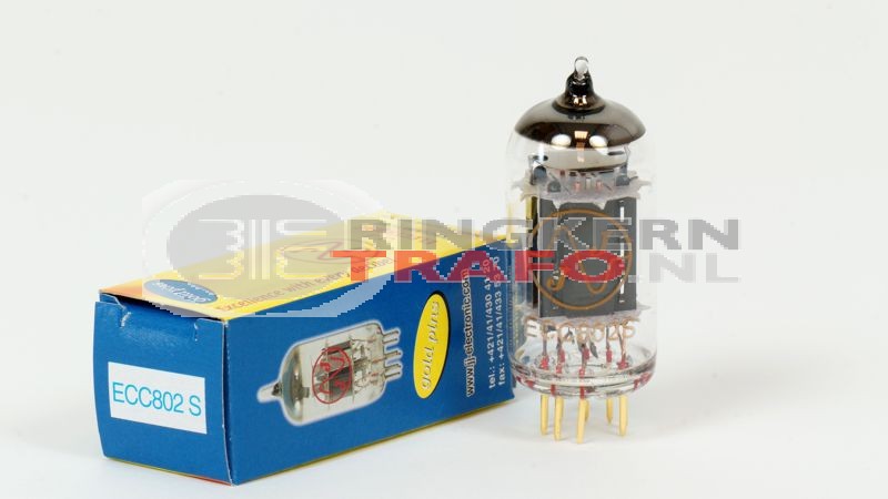JJ ECC802S GOLDPIN dubbeltriode