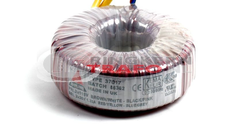 Ringkerntrafo 37017: 2x115V / 2x30V 80VA