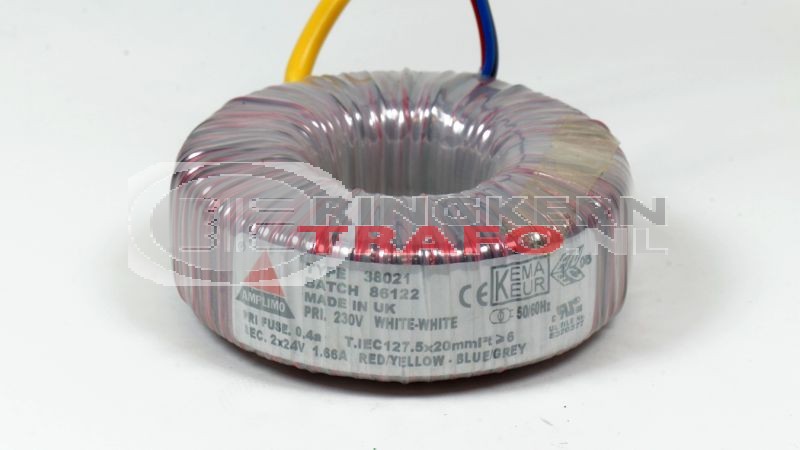 Ringkerntrafo 38021: 230V / 2x24V 80VA