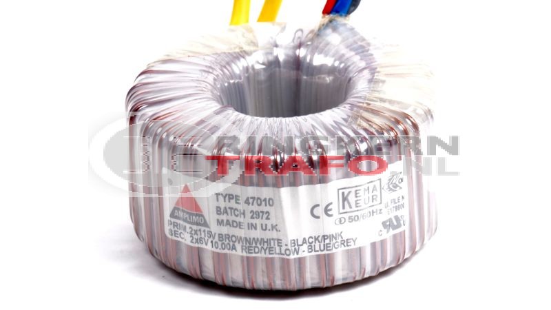 Ringkerntrafo 47010: 2x115V / 2x6V 120VA