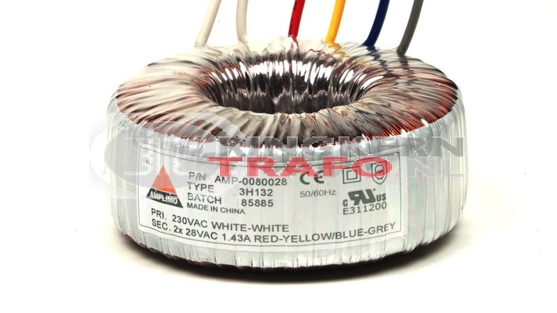 ringkerntrafo 230V / 2x 28V 80VA