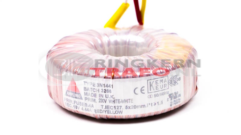 ringkerntrafo 230V - 18V @ 4.44A ( 80VA )