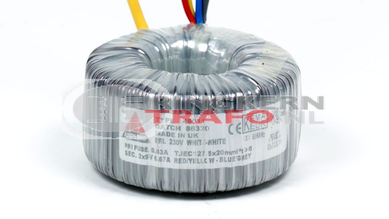 Ringkerntrafo 48011: 230V / 2x9V 120VA