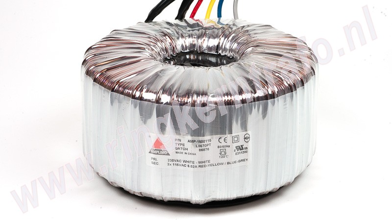 1500VA toroidal transformer 2x115V