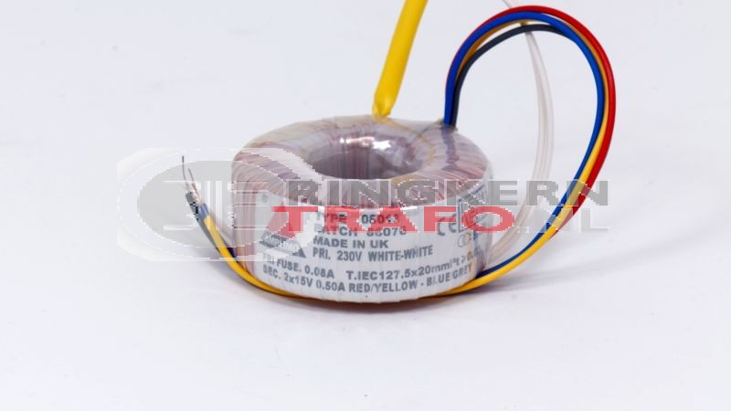 Ringkerntrafo 08013: 230V / 2x15V 15VA